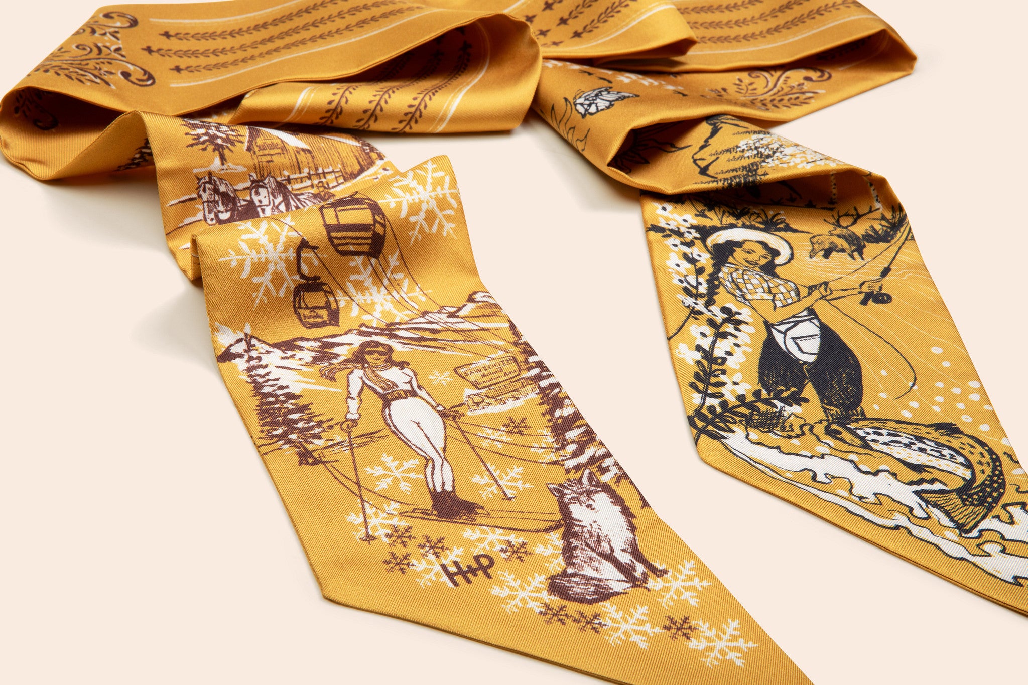 H+P Silk Scarf | Golden Yellow