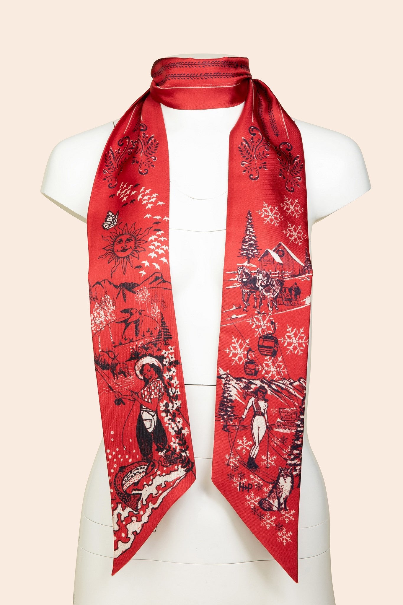 H+P Silk Scarf - Huck & Paddle
