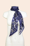 H+P Silk Scarf | Denim Blue - Huck & Paddle