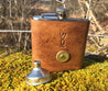 Leather Hip Flask - Huck & Paddle