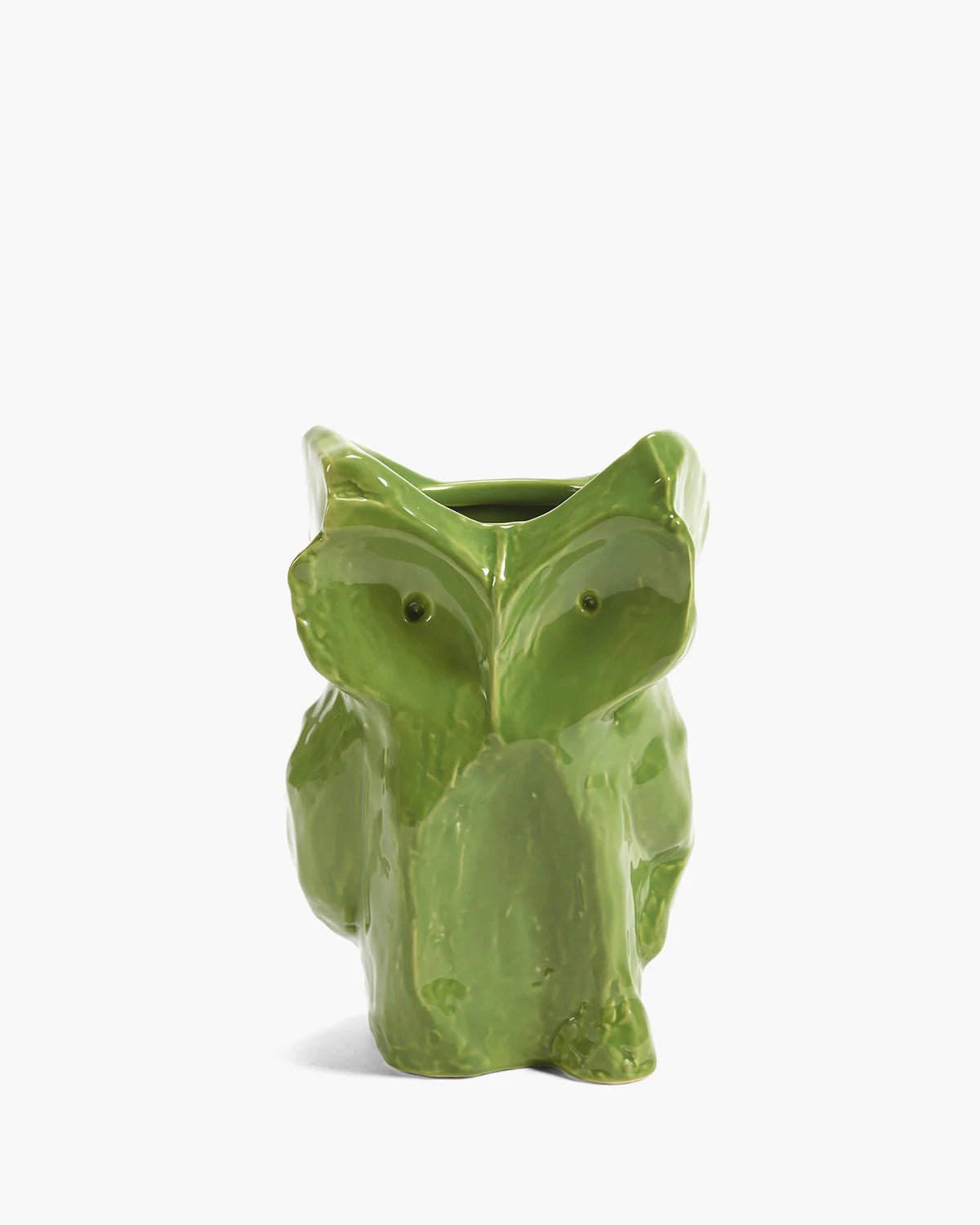 Owl vase green After Midnight - Huck & Paddle