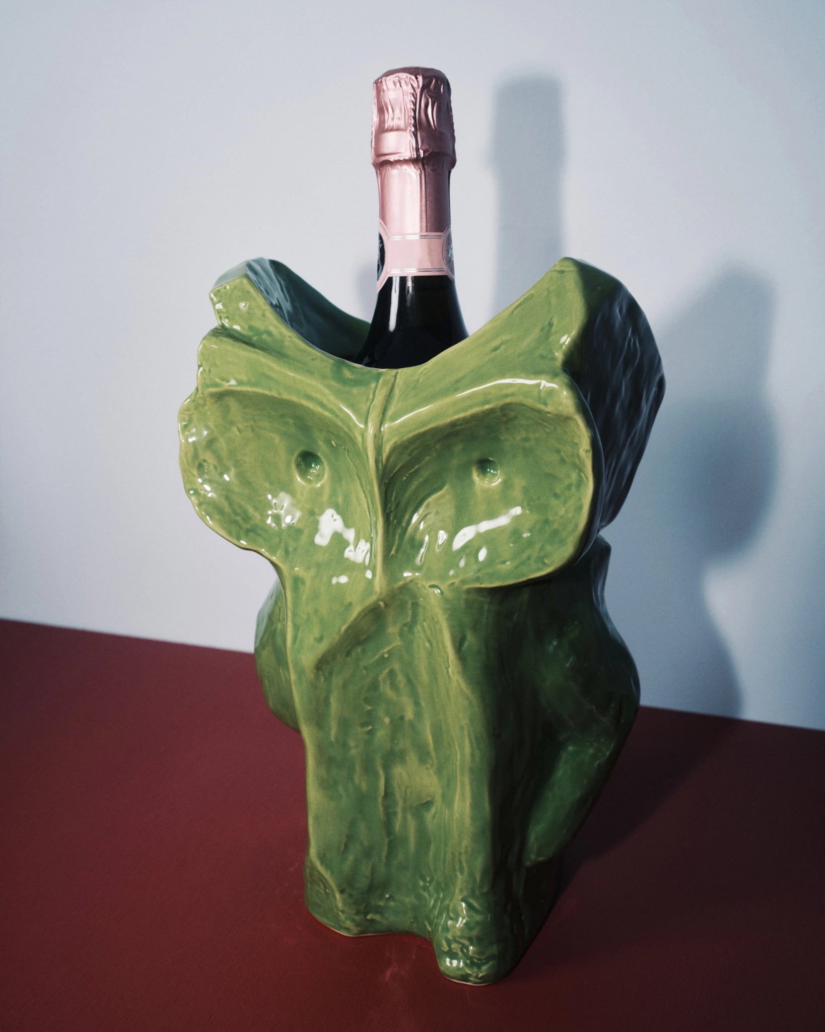 Owl vase green After Midnight - Huck & Paddle