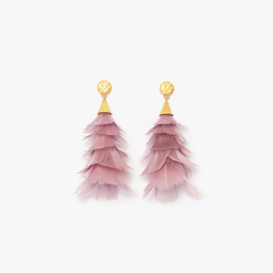 Statement Feather Earrings - Jewelry - Huck & Paddle