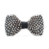 Feather Bow Ties [Black + White] - Mens Accessories - Huck & Paddle