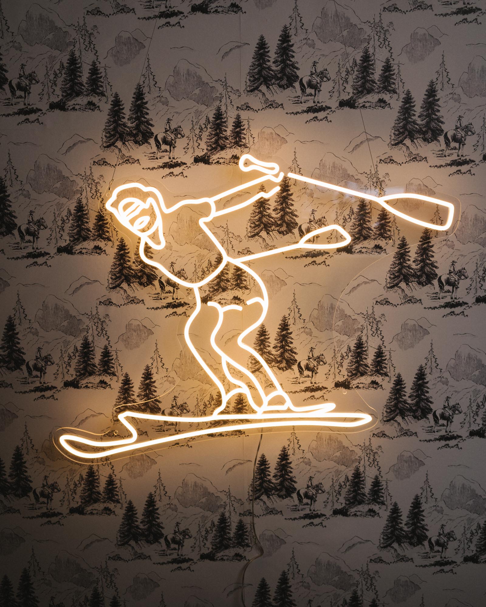 Skier LED Sign - Huck & Paddle