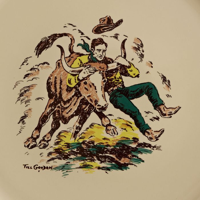 Western - Round Platter - Tableware - Huck & Paddle